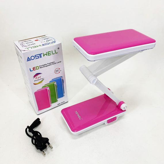 Настольная лампа Topwell 1019 Голубая аккумуляторная светодиодная регуляция уровня наклона. Цвет: красный MQ-90 | Зображення 3