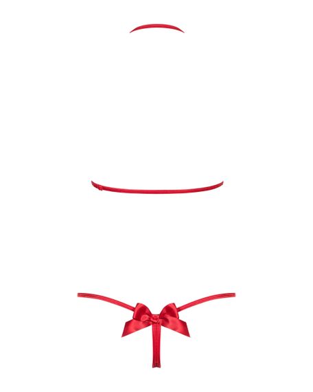 Боді Obsessive Giftella Червоний S/M | Зображення 3