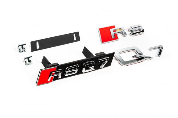 Комплект эмблем для решетки радиатора для Ауди Q7 2015- гг | Зображення 2