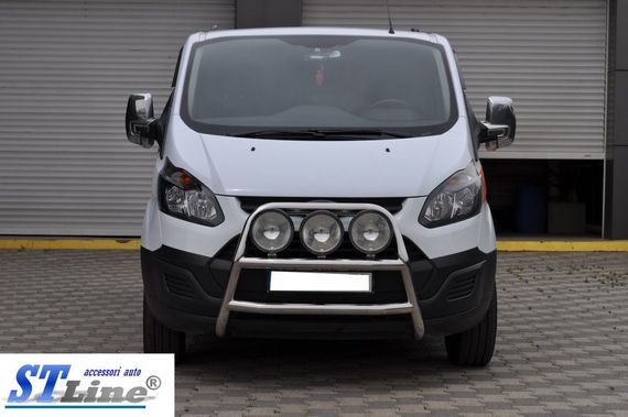 Кенгурятник WT022 (нерж.) для Ford Custom 2013-2024 рр | Зображення 1