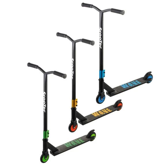 Трюковый самокат F10 Колеса PU 100мм, детский трюковой самокат для новичков для трюков до 100 кг