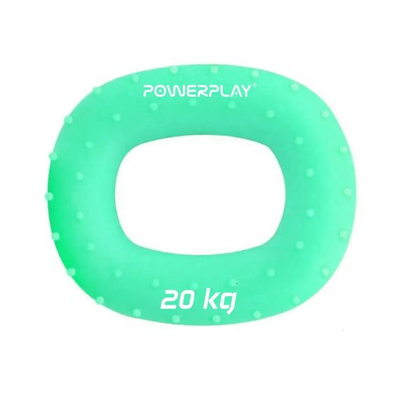 Еспандер кистьовий силіконовий PowerPlay PP-4337 Hand Grip Medium 20 кг (Зелений)