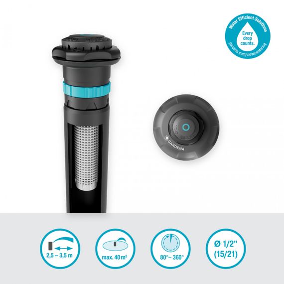 Дощувач висувний ротаційний GARDENA MD40 08231-20 (13-40 м²) | Зображення 4