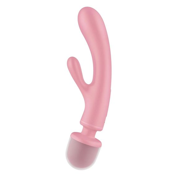Універсальний вібромасажер Satisfyer Triple Lover, рожевий | Зображення 2
