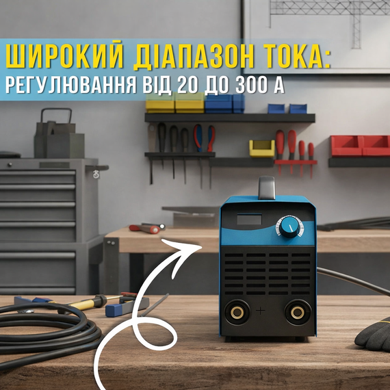 Инверторный сварочный аппарат с цифровым дисплеем Vollyx VOL-MM-300 220V | Зображення 3