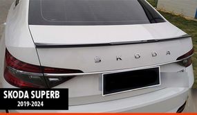 Спойлер DPT V-3 (2019-2024, чорний глянець) для Skoda Superb рр