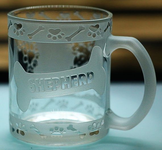 Скляна чашка кружка 320 мл  з гравіюванням Німецька Вівчарка подарунок для власника собаки або поціновувача породи | Зображення 7