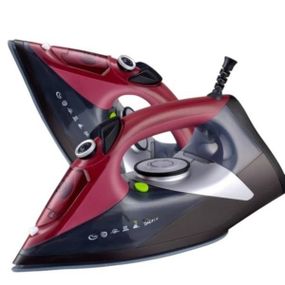 Утюг проводной с керамическим покрытием 2400 Вт SOKANY SK-11018 Черный с красным