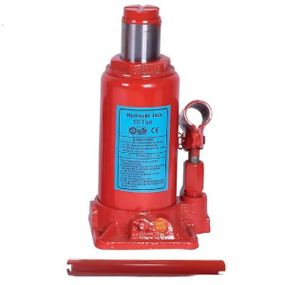 Домкрат гидравлический металлический 6 кг грузоподъемностью 10т Красный