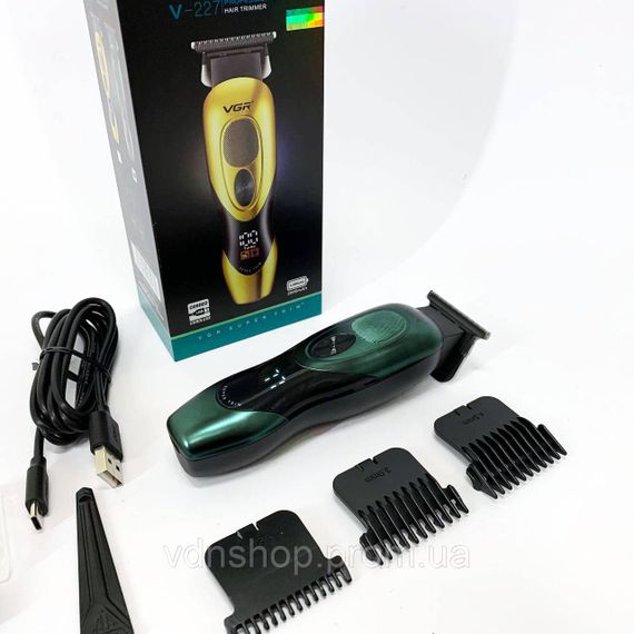 Електрична машинка для стрижки потужна VGR V-227, Надійна машинка для стрижки Тример скронь JD-43 | Зображення 6