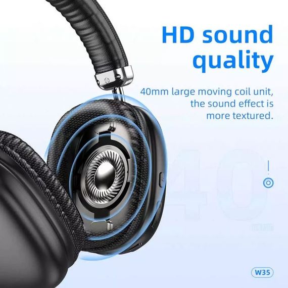 Bluetooth-навушники з бездротовим з'єднанням та вбудованим мікрофоном XPRO W35 (234575917_475) | Зображення 5