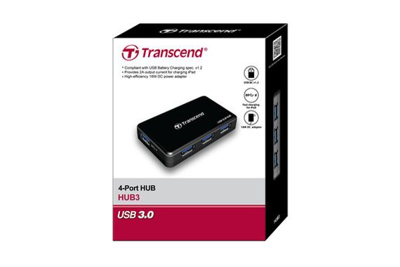 USB-хаб Transcend SuperSpeed Hub TS-HUB3K USB 3.0 | Зображення 2