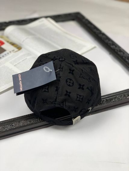 Кепка Louis Vuitton black on black с010 | Зображення 2