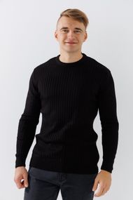 Джемпер однотонний чоловічий Kaptan 1111 3XL Чорний shop (2000990775559)
