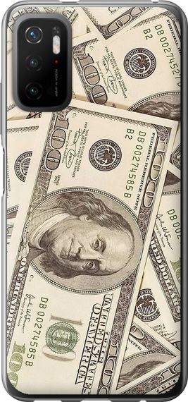 Чехол на Xiaomi Redmi Note 10 5G Доллары "3016u-2556-17620"