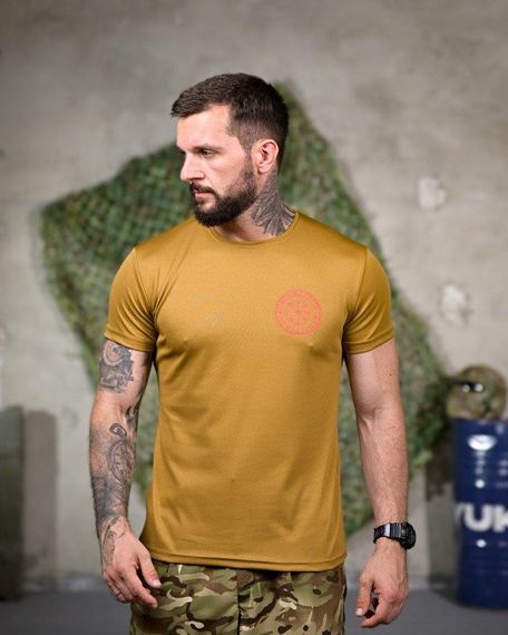 Тактична потоотводна футболка Смерть зачекає coyot РП7340 | Зображення 1