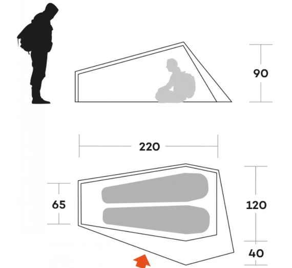 Намет двомісний Ferrino Piuma 2 Blue (9121500B) | Зображення 1