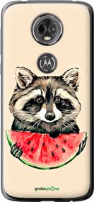 Чохол на Motorola Moto E5 Plus Єнотик з кавуном "4605u-1412-2448"