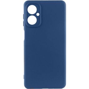 Чехол Silicone Cover Lakshmi Full Camera (AA) для Motorola Moto G14 Синий / Navy Blue