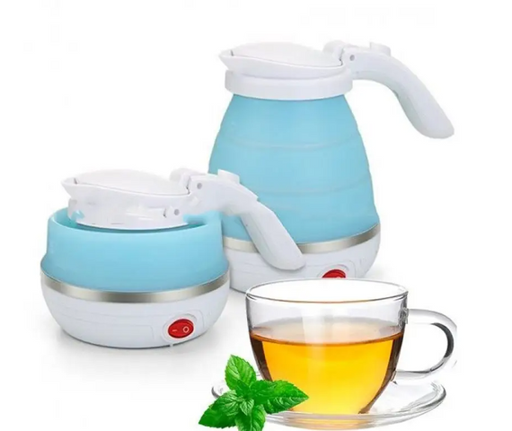 Портативний складний силіконовий чайник Foldable Kettle електричний чайник електрочайник | Зображення 1