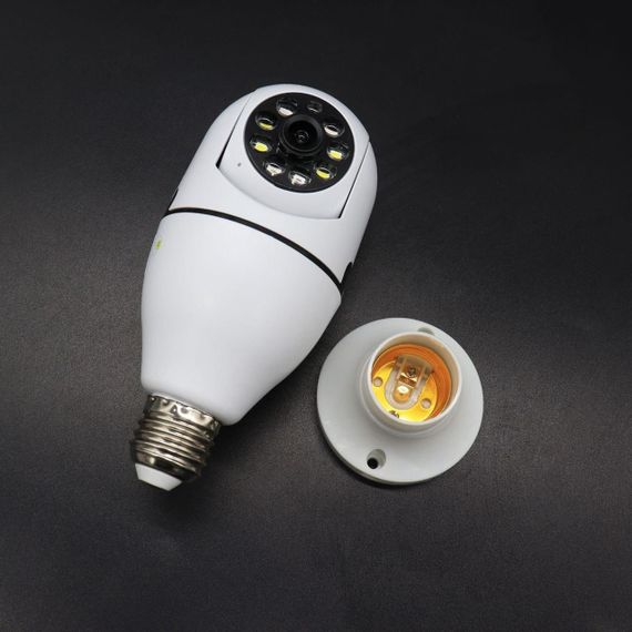 Панорамна IP камера відеоспостереження в цоколь Е27, Smart Camera / Бездротова WiFi камера з датчиком руху | Зображення 6