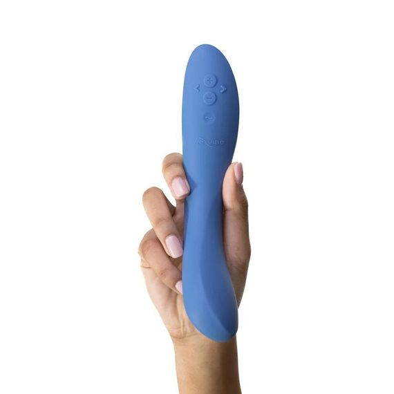 Вібратор для точки G Rave 2 We-Vibe, силіконовий, синій, 19.3 х 3 см Sex Aura | Зображення 8