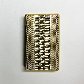 Зажигалка карманная с золотой текстурой, оригинальная зажигалка в подарок, ветрозащитная LP-582 зажигалка