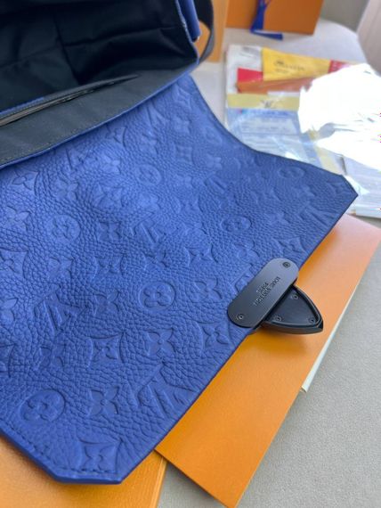 Месенджер синiй Louis Vuitton S-Cape Blue c849 | Зображення 7