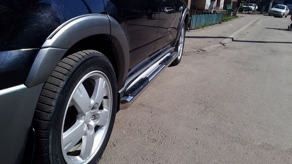 Задня дуга AK002/2 (нерж) для Mitsubishi Outlander 2001-2006 рр | Зображення 2