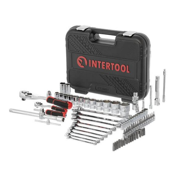 Набір інструментів 82 од., STORM, 1/2", 1/4", Cr-V INTERTOOL ET-8082 | Зображення 2