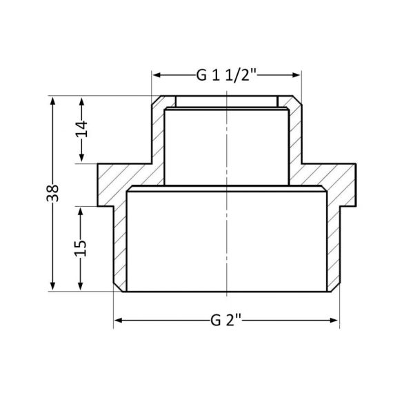 Ниппель Thermo Alliance Standart 2"х1 1/2" НР SD4085040 | Зображення 1