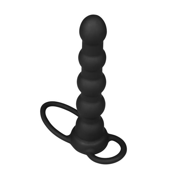 Насадка для подвійного проникнення - Anal Indulgence Collection Vibrating Rock Balled Double Prober | Зображення 2