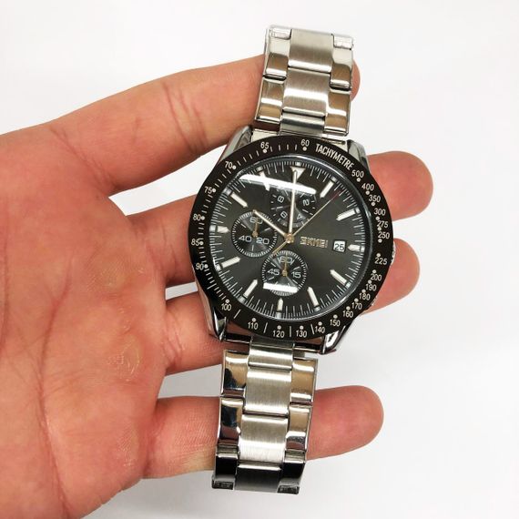 Якісні чоловічі годинники SKMEI, Чоловічі годинники на ланцюжку на подарунок класні WL-16 | Зображення 3