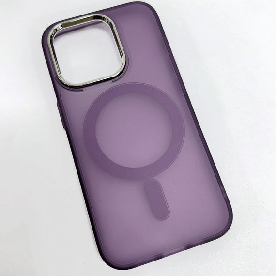 Чохол TPU+PC Lily with MagSafe для Apple iPhone 14 Pro (6.1") Deep Purple | Зображення 1