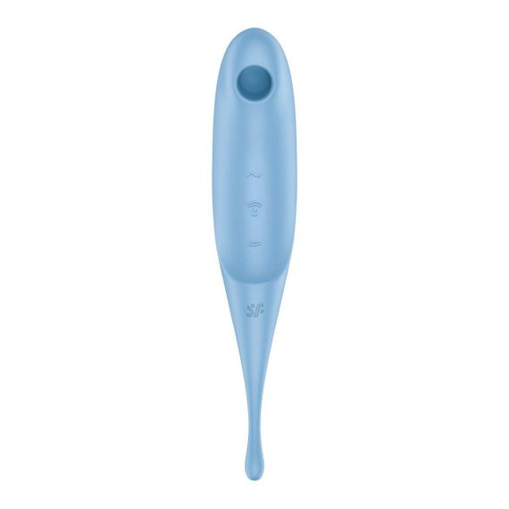 Вібратор для клітора з вакуумною стимуляцією Satisfyer Twirling Pro Blue | Зображення 2