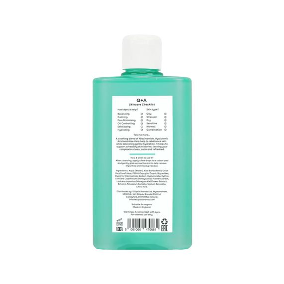 Зволожуючий тонер для обличчя з ніацинамідом Q+A Niacinamide Balancing Toner (150 ml) | Зображення 3
