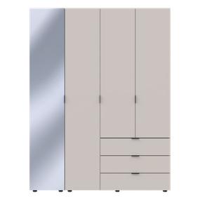 Комплект шкафов для одежды Doros Гелар (2 шт.) 155х49,5х203,4 см Зеркало/Кашемир (DRS-011259)