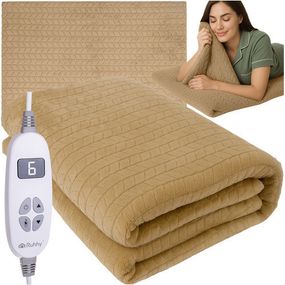 Електроковдра з підігрівом RUHHY 180×130 см, 10 режимів, бежевa