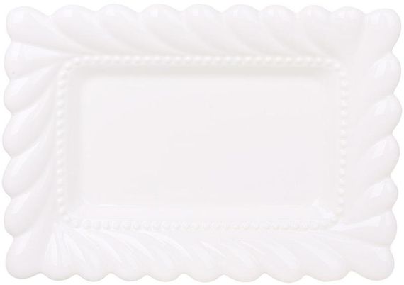 Блюда порцелянові "White City Tiffany" 31х22см, набір 2 прямокутних блюда