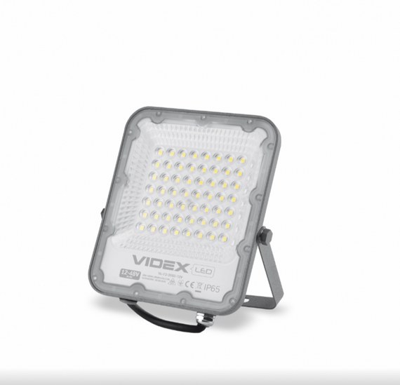 LED Прожектор 30W 5000К 12-24V сірий VL-F2-305G-12V Premium Videx | Зображення 2
