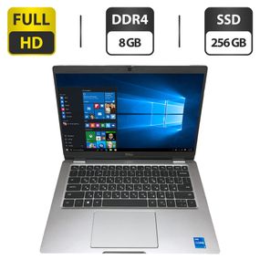 Ультрабук Б-класс Dell Latitude 5320 / 13.3" (1920x1080) IPS / Intel Core i5-1135G7 (4 (8) ядра по 2.4 - 4.2 GHz) / 8 GB DDR4 / 256 GB SSD M.2 / Intel Iris X Graphics / WebCam / Windows 10 б/у