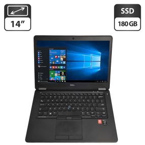 Ноутбук Dell Latitude E7450 / 14" (1366x768) TN / Intel Core i5-5300U (2 (4) ядра по 2.3 - 2.9 GHz) / 8 GB DDR3 / 180 GB SSD / Intel HD Graphics 5500 / WebCam б/в