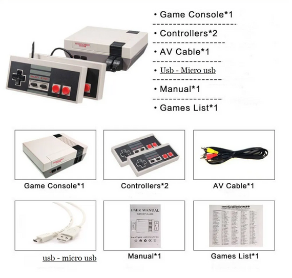 Ігрова консоль 8 біт Міні ТВ, Ретро консоль 620 ігор, Ручний плеєр для ігор   знижка | Зображення 6