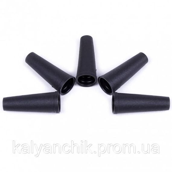 >Мундштук для кальяна одноразовый универсальный AMY черный 100 шт.