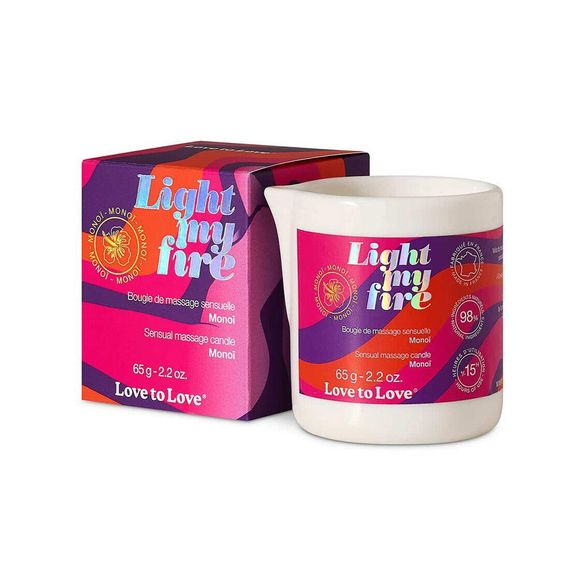 Масажна свічка Love To Love LIGHT MY FIRE Monoi (65 мл) Sex Aura