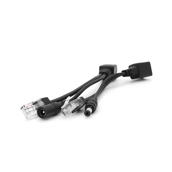 POE інжектор пасивний (пара) 802.3at (30Вт) з портами Ethernet 10/100Mbps, black | Зображення 1