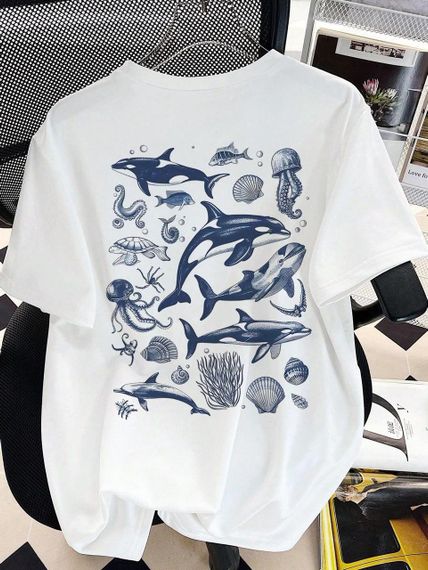 Футболка жіноча з принтом повсякденна XL Білий