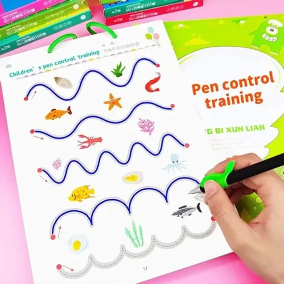Розвиваюча книга Монтесорі Busy Book пиши-прай Stroke Line dot to dot  30 аркушів (60 завдань), від 2 років | Зображення 5