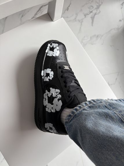 Кроссовки  Air Force x Denim Tears CUSTOM / аир форсе  весна / лето / осень 0156