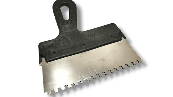 Шпатель 200мм зубчатий 6х6мм СТАЛЬ (арт.37158) | Зображення 1